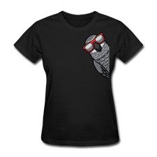 Graupapagei T-Shirt Damen Papagei Geschenk