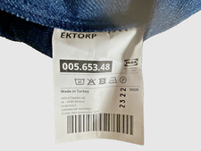 ☆ERSATZ-BEZUG für Rückenposter☆EKTORP☆IKEA☆Farbe Kilanda dunkelblau☆