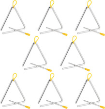 8 Stücke 12.5Cm Triangel Musikinstrument Triangle Aus Stahl Dreieck Instrument C