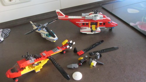 Lego helikopter teilzerlegt - lego,