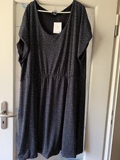 Neu Wendekleid  52 54 XXL Benotti 2in1 Plus Size Übergröße Curvy Blau Weiß Kleid