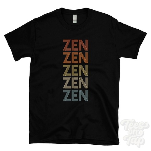 Zen repeat retro style shirt - zen, t-shirt