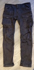 G-Star Cargohose Gr. 38 / 38 Cargo 3D Tapered Fit W38 L38 Herren Hose Grau