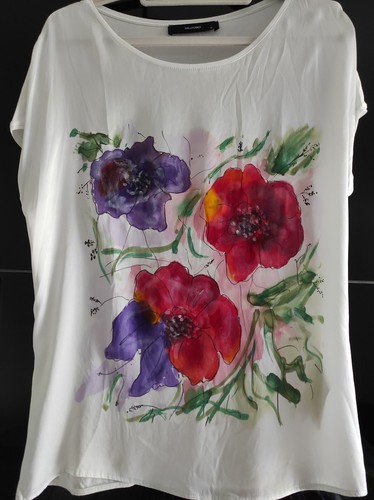 Seidenshirt m hallhuber - m,