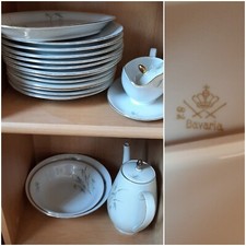 Porzellan Bavaria mit Goldrand, Tafelgeschirr leider unvollständig aber wie neu