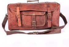 Leichte Leder-Reisetasche über Nacht Wochenende Reisen Luftkabine Handgepäck