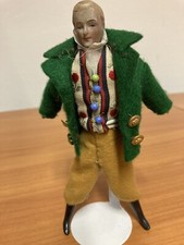 Puppenmann Stube. TOP Zustand bewegl. Glieder. Original Kleidung SELTEN um 1900