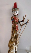 Wayang Golek Stab Puppe Figur Java Indonesien alt 80 cm Holz Unikat Handarbeit