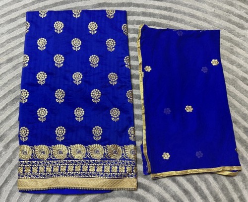 3pcs royal blue unstitched - blue,