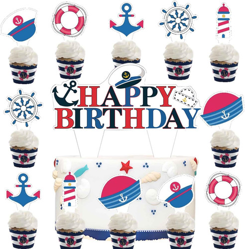Maritime kuchen deko set - maritime, 13