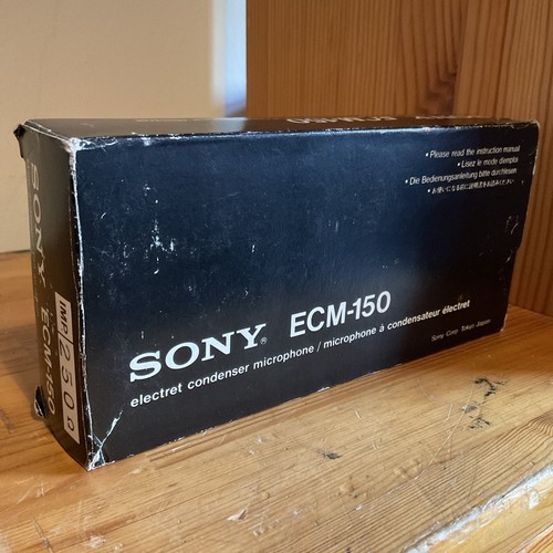 Vintage sony ecm 150 elektret - ecm-150,