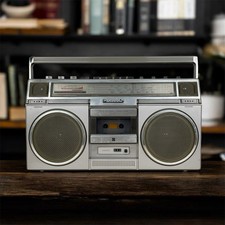 Ghettoblaster Radio Ghettoblaster Panasonic RX-5030LS ohne Kassetten Recorder grau