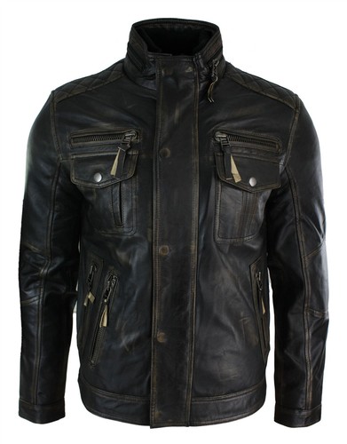 Herrenjacke 100 echtleder - herrenjacke,