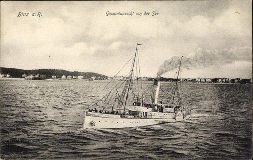 Seebad binz auf rügen - ak,