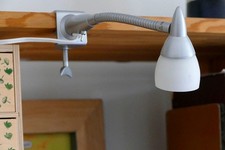 IKEA Klemmleuchte Konvoj Schwanenhals Regallampe Klemmlampe selten