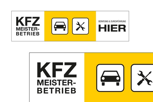 Banner werbebanner kfz - werbebanner, "kfz