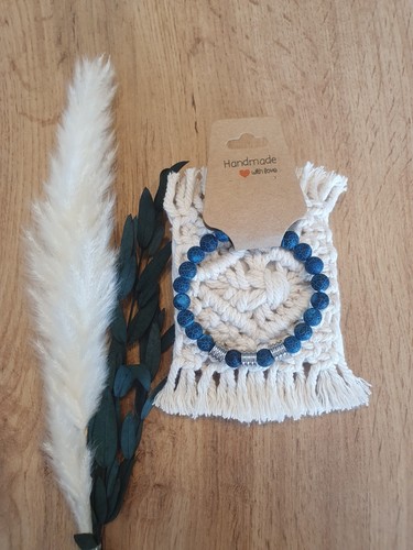 Armband vulkanstein blau - vulkanstein,,