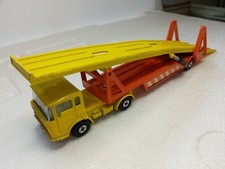 Matchbox SuperKings DAF K11 Cartransporter Gelb-orange 1971 Autotransporter LKW