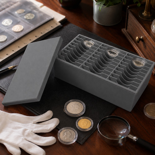 Münzbox mit deckel - mit,