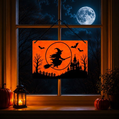 Halloween fensterbild hexe - halloween,