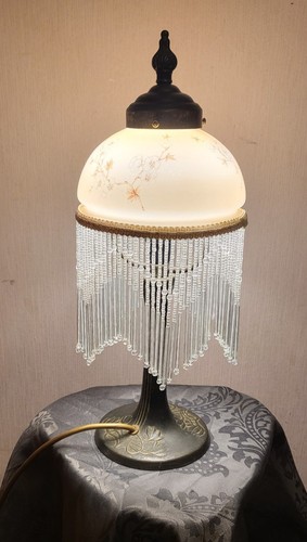 Antike tischlampe messing mit - antike,