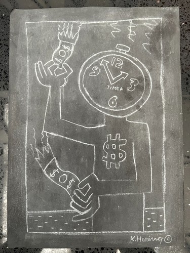 Keith haring - haring, (handgemachte)