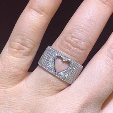 Herz Form Trauringe Diamant