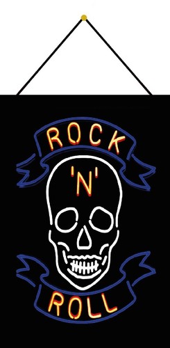 Blechschild 20x30 rock roll - blechschild,