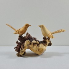 Vogel Familie Holz Figur, Deko