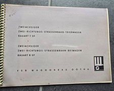 VEB Waggonbau Gotha DDR Strassenbahn Bauart B57 Katalog Prospekt