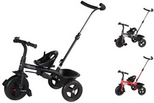 Kinderdreirad Dreirad Korb 2in1 lenkbarer Schiebestange Fahrrad Trio Clamaro