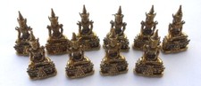 10 x FIGUR  BUDDHA Messing brass aus Thailand  3,5x1,7 cm