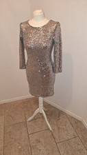 Pailetten kleid 36 Silber