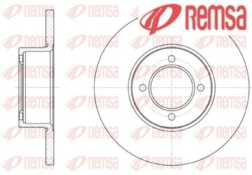 Bremsscheibe remsa 6127 00 - 2x,