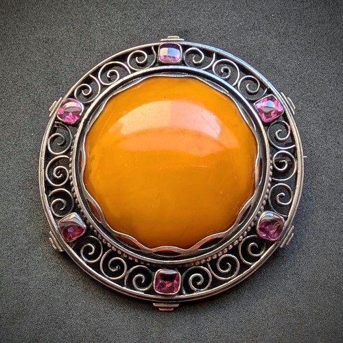 Jugendstil art deco brosche - art,