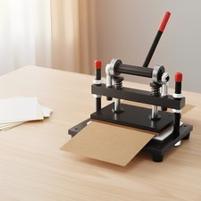 Manuelle Lederstanze Schneidemaschine 12mm Stahlplattenpresse Pr?gung 360*270m