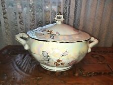 Suppenterrine Suppenschüssel Porzellan mit Goldrand von Chodziez wie neu Super !