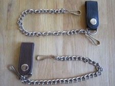 Geldbörsenkette Biker mit Lederschlaufe