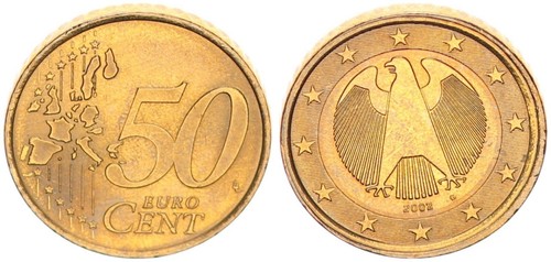 Brd fehlprägung cent mit 1 - brd,