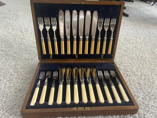 Fischbesteck 1930 jahre - fischbesteck,