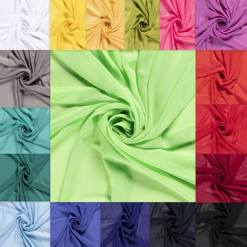 Chiffon stoff alle farben - chiffon,