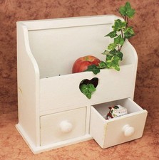 Minikommode Kommode mit 2 Schubladen 12236 Regal 28 cm Schmuckkasten Shabby