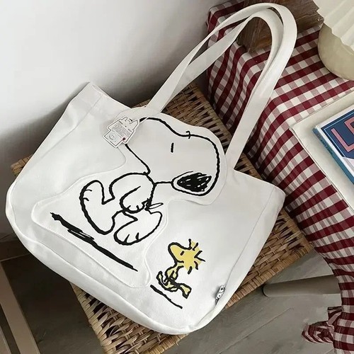 Snoopy canvas schultertasche - snoopy, canvas-schultertasche