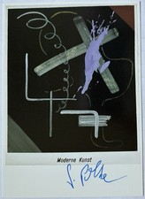 Sigmar Polke signiert Kunst Karte original signed autograph Signatur Autogramm