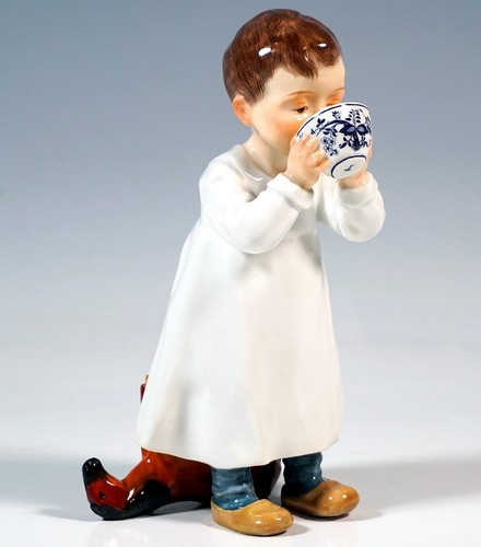 Antikes meissen hentschelkind - antikes,