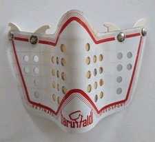 NEW OLD STOCK WEISS/ROT ORIGINAL BARUFFALDI CLASSIC MX GESICHTSMASKE MOTOCROSS MX BMX