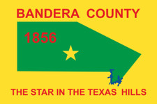 Aufkleber Bandera County (Texas) Flagge 18 x 12 cm Autoaufkleber Sticker
