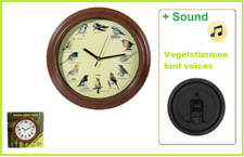 Vogelstimmen-Wanduhr-Vogel-Vö