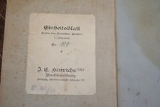 Einheitsblatt Nr. 100 - Chemnitz - Altenburg - Döbeln / Karte auf Leinen / 1929