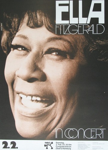 Ella fitzgerald konzertplakat - ella,